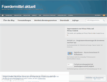 Tablet Screenshot of foerdermittel-aktuell.com